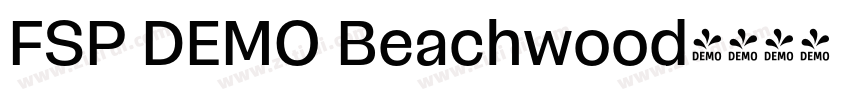 FSP DEMO Beachwood字体转换 FSP DEMO Beachwood字体转换
